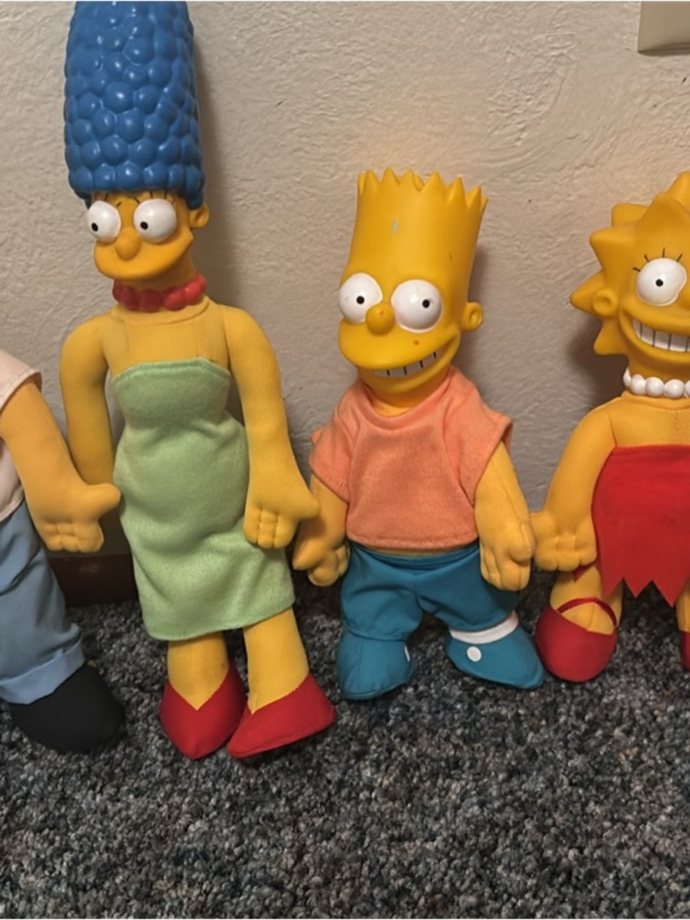 Vintage Bart Plush Doll - Yellow Body, Peach Shirt, Blue Pants